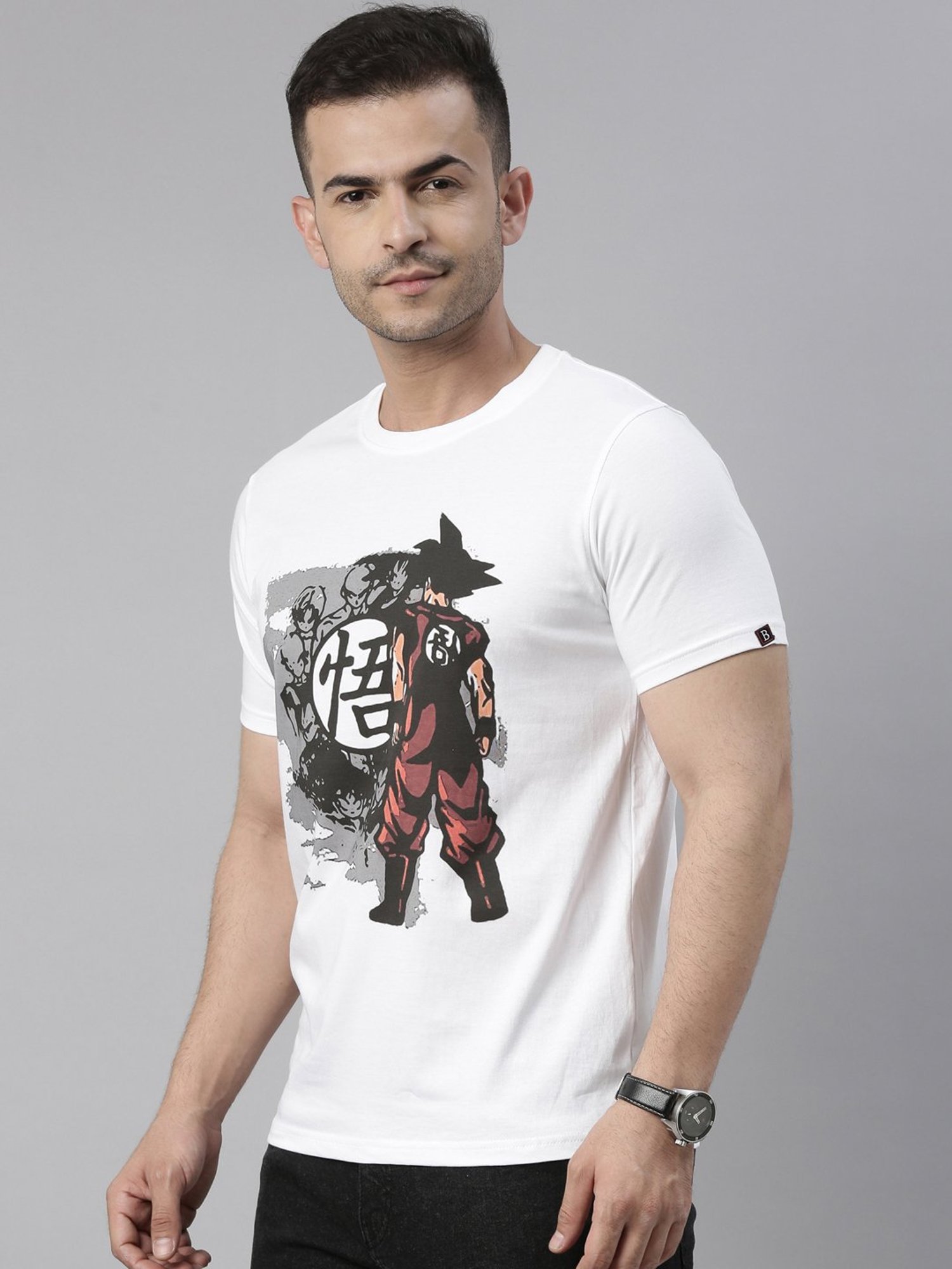 Bushirt White Cotton Crew T-Shirt