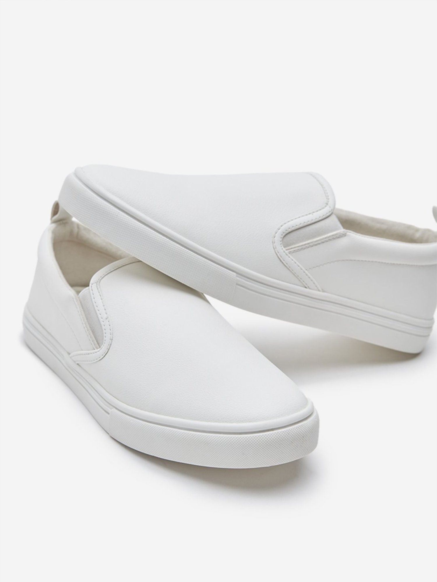 SOLEPLAY by Westside White Slip-On Shoes