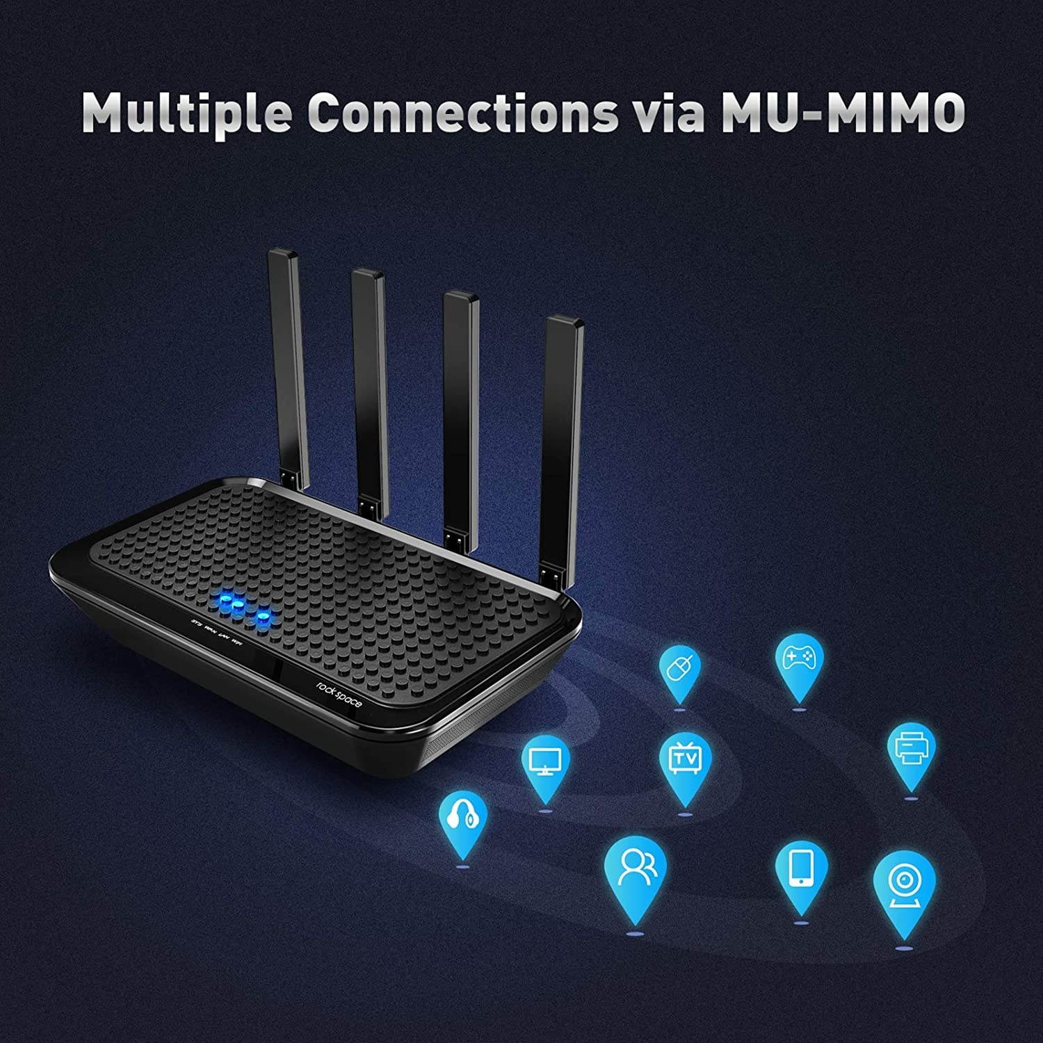 WiFi Router-Router AC2100 Router Wireless Router Dual-Band Smart WiFi Router Computer Router Wireless Router Gaming Support MU-MIMO&Beamforming One SSID Simple Setup&APP Control