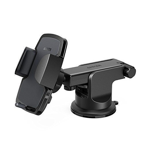 Anker Dashboard Cell Phone Mount, Windshield Car Mount, Phone Holder for iPhone X/8/8 plus/7/7 plus/6/6s/6 Plus/6s Plus, Samsung S8/S6/edge/S7/S7 edge, Pixel 2, LG G5, Nexus 5X/6/6P, HTC and more
