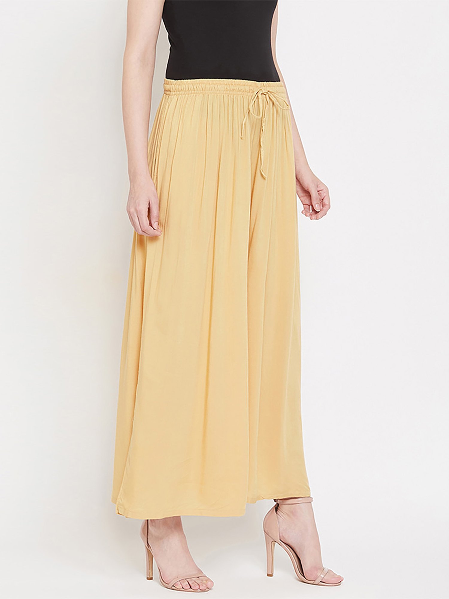 Castle Beige Regular Fit Palazzos