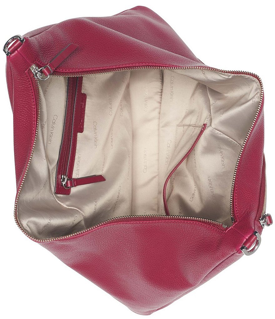 Calvin Klein Ivy Linen Python Hobo Bag