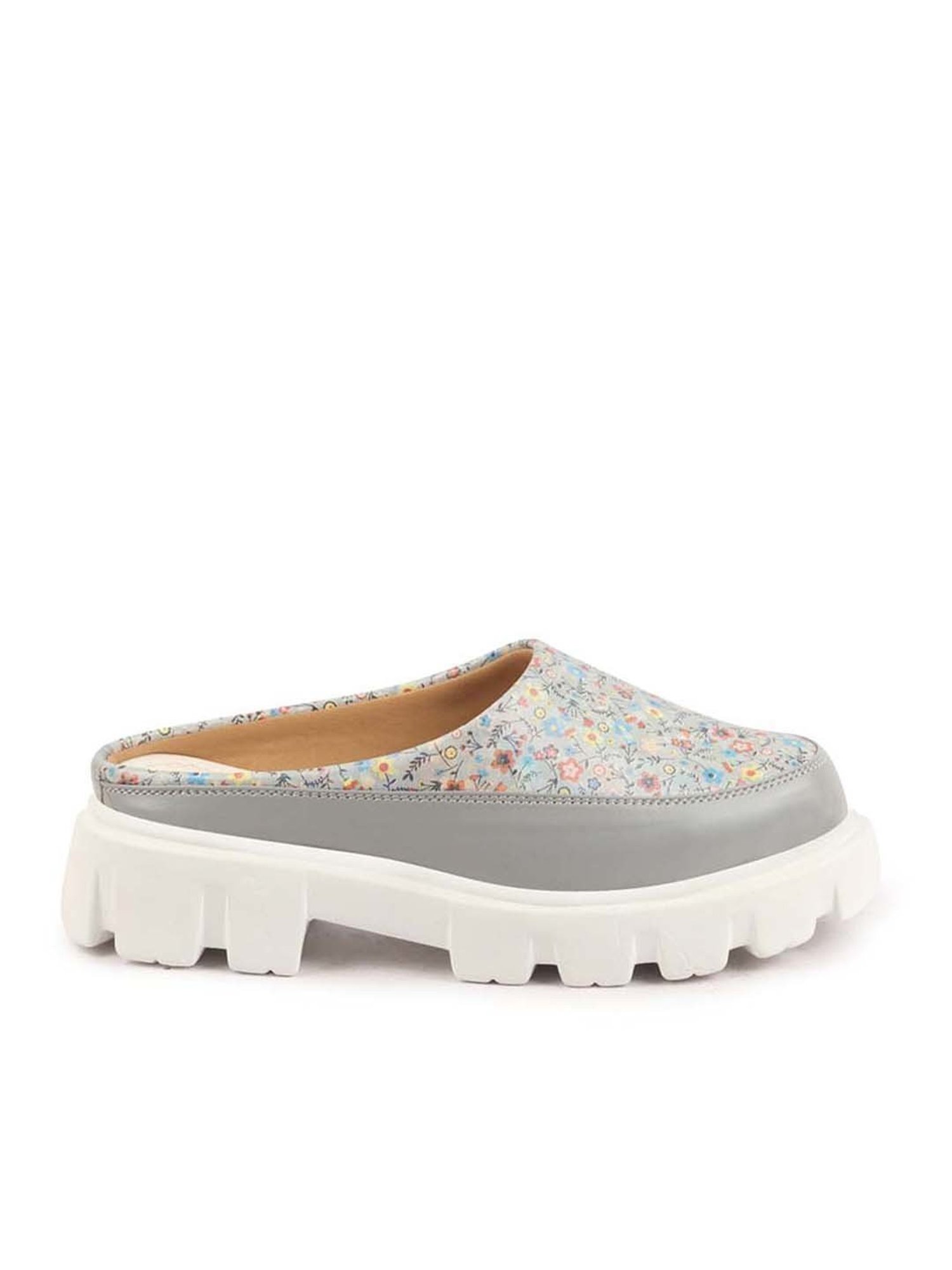 Fausto Women's Grey Mule Shoes