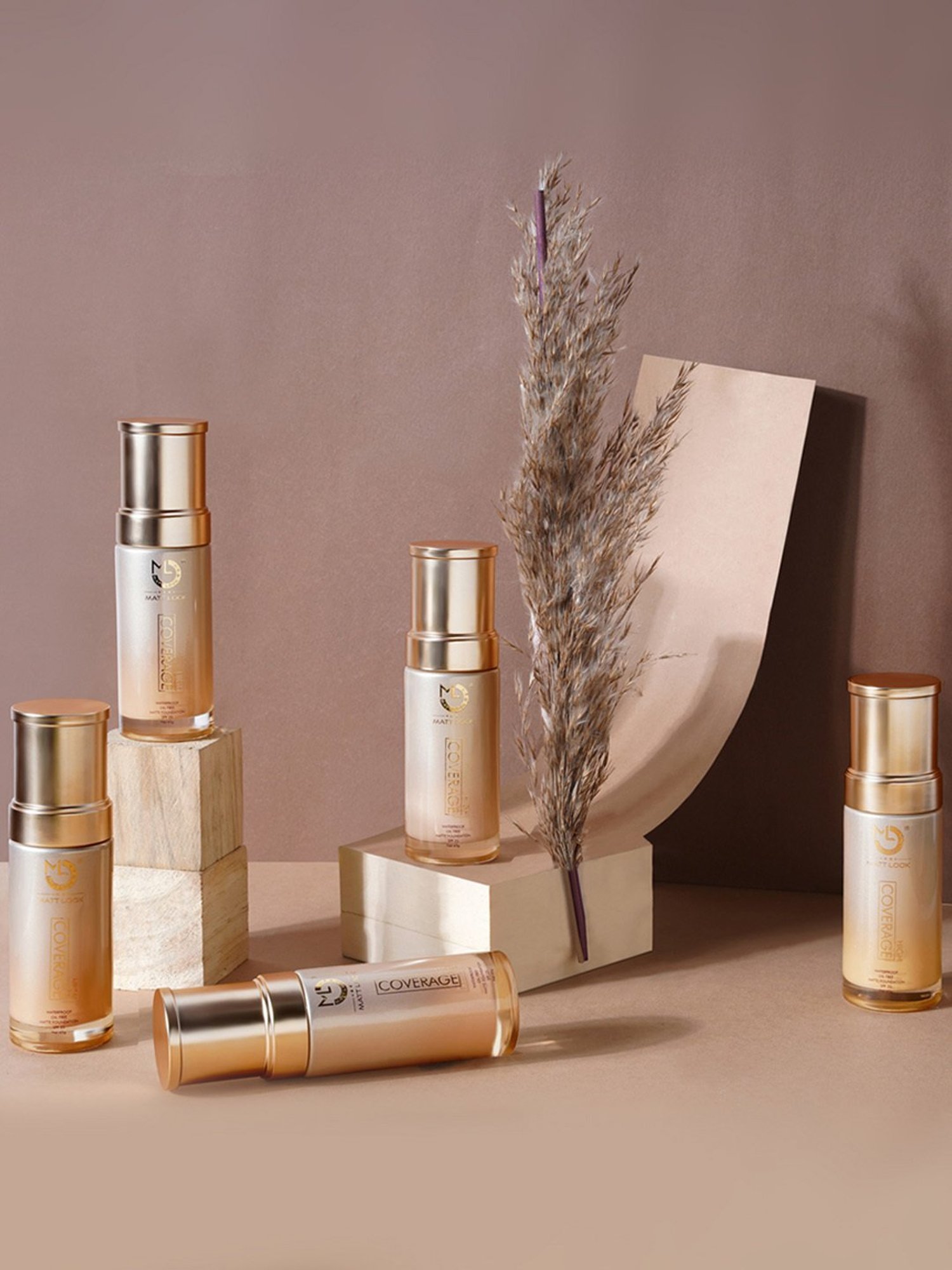 Matt Look High Coverage Waterproof Oil Free Matte Foundation SPF 25 FS 02 Natural - 45 gm