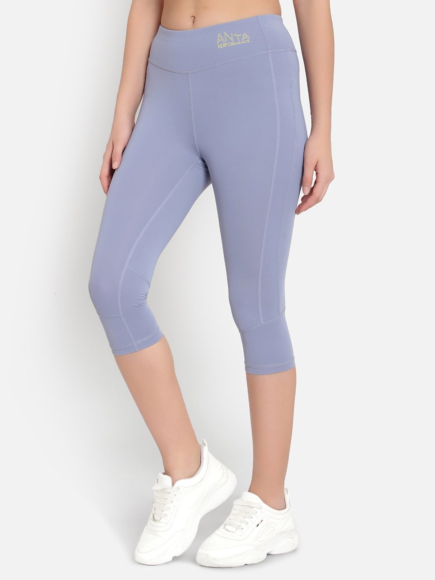 Anta Blue Mid Rise Capris