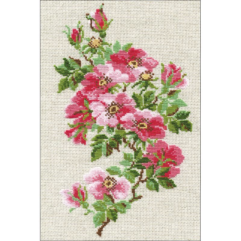 RIOLIS Counted Cross Stitch Kit 8.25"X11.75"-May Wild Rose (15 Count)