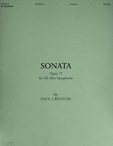 sonata op 19 for e flat alto saxophone