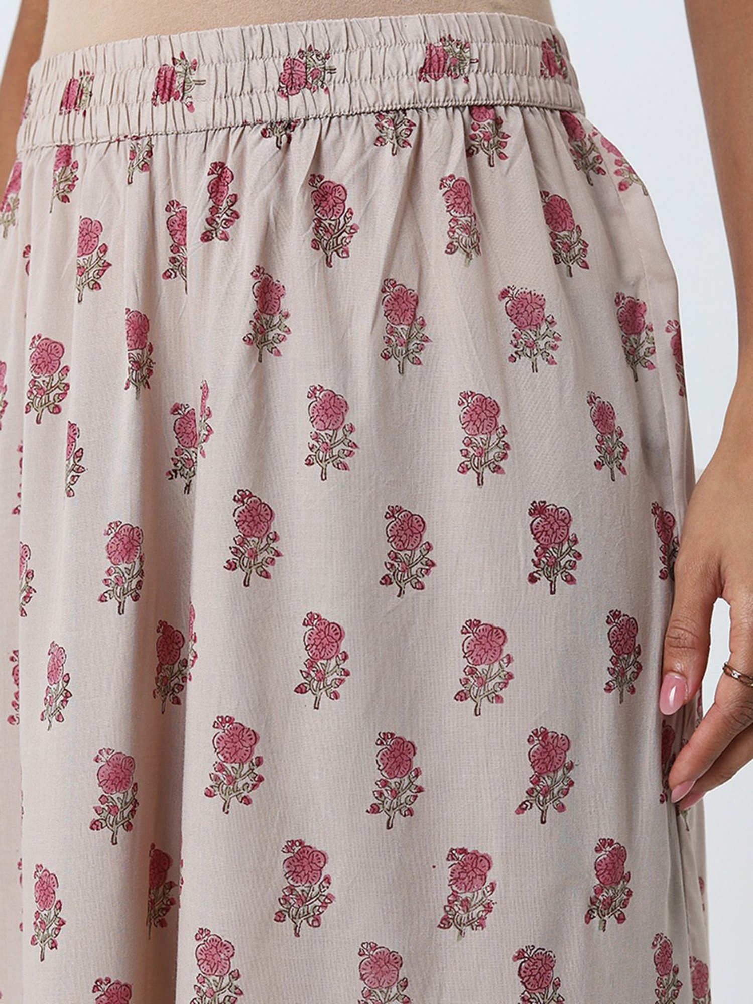 Castle Black Embroidered Palazzos