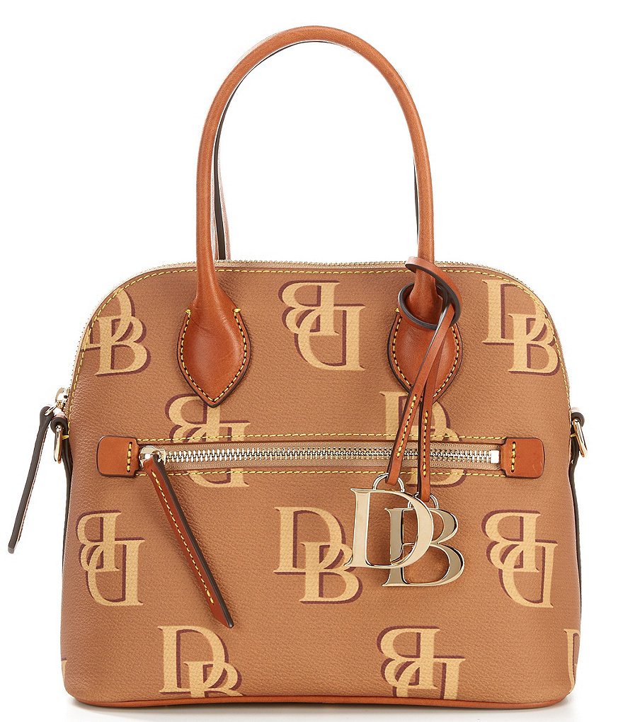 Dooney & Bourke Signature Monogrammed Collection Domed Satchel Bag