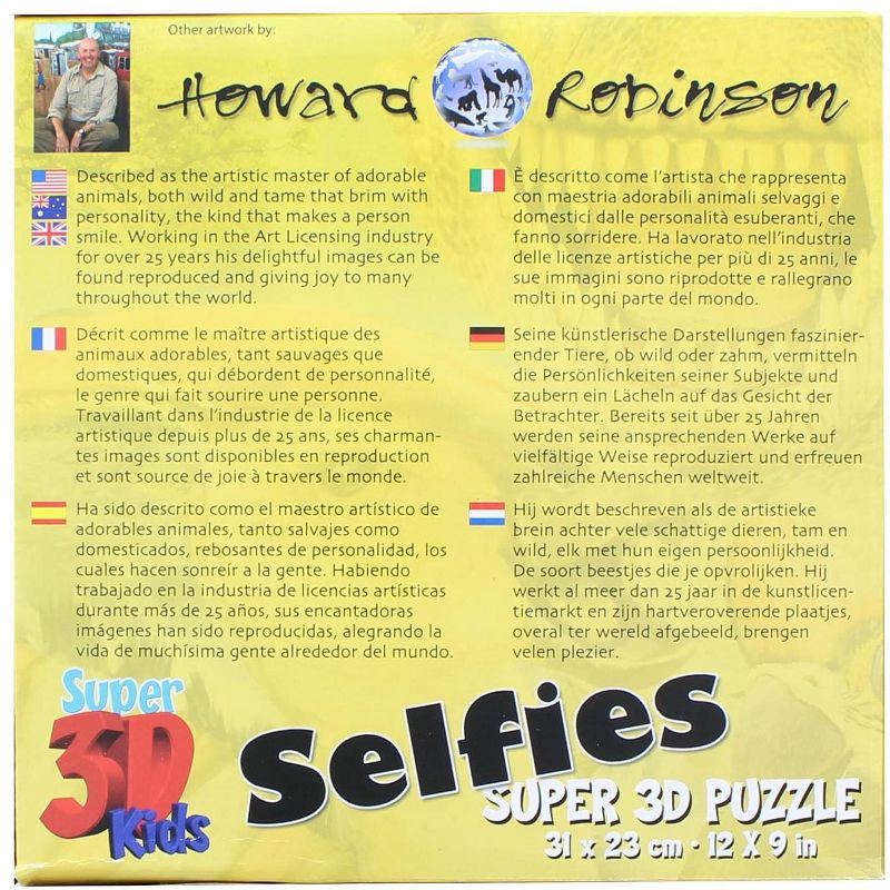 The Zoofy Group LLC Dinosaur Selfie 100 Piece Super 3D Kids Jigsaw Puzzle