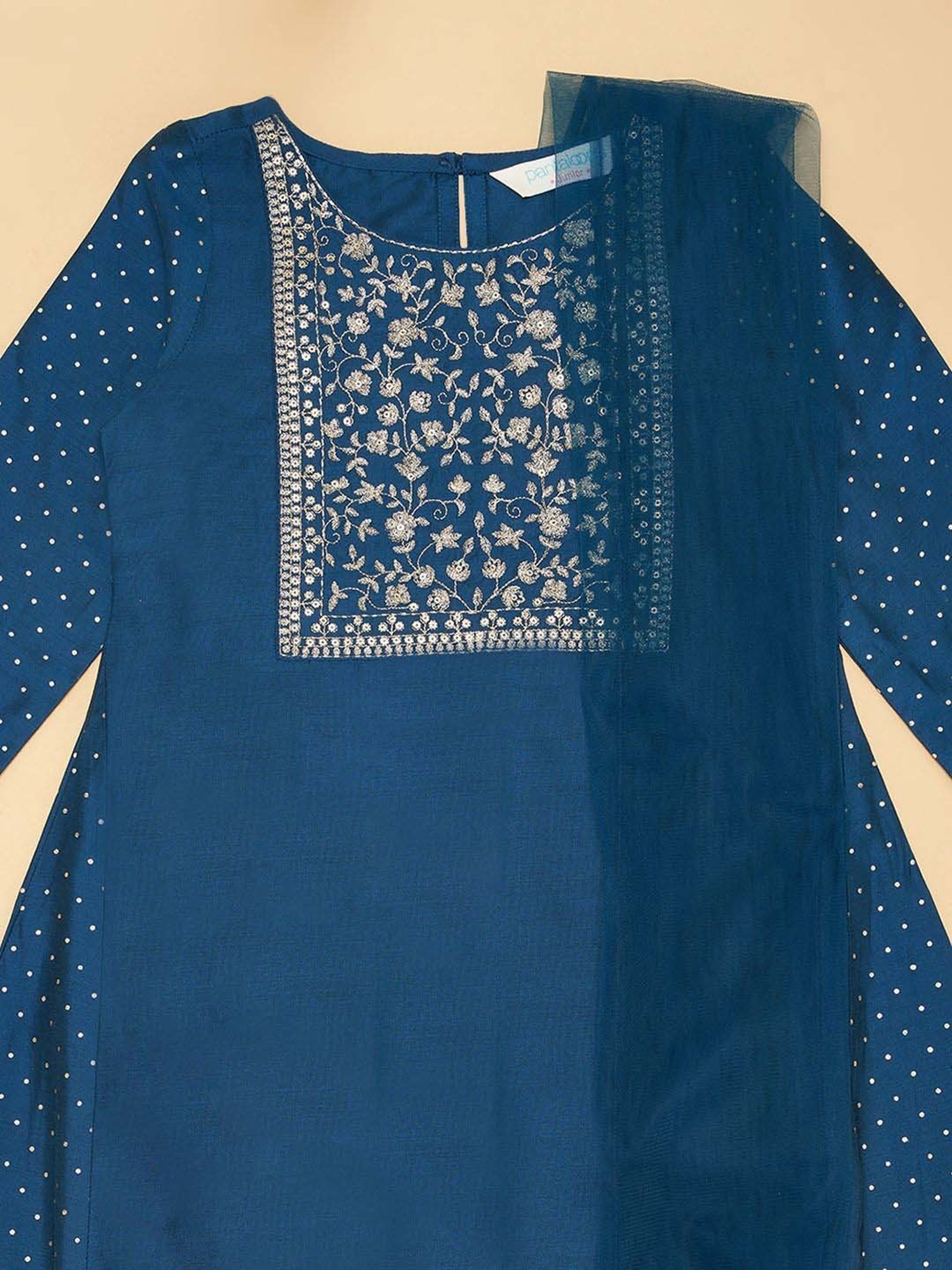 Akkriti by Pantaloons Girls Alexandrite Printed Kurta Sets