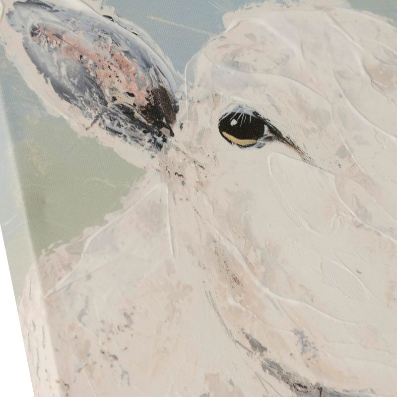 24" Bashfull Sheep with Handpainting Decorative Wall Art - StyleCraft