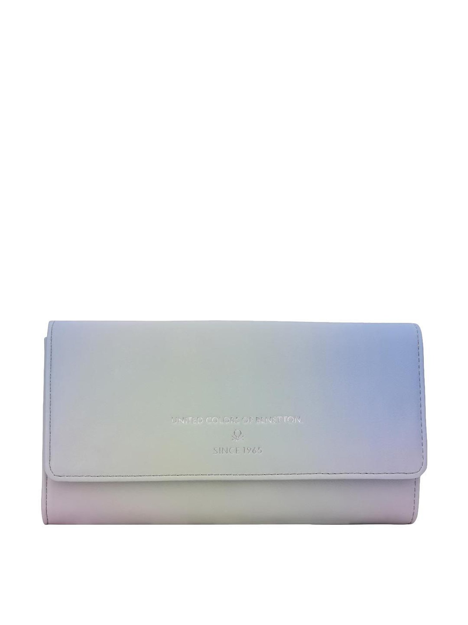 United Colors of Benetton Ambre Ombre Green Solid Tri-Fold Wallet