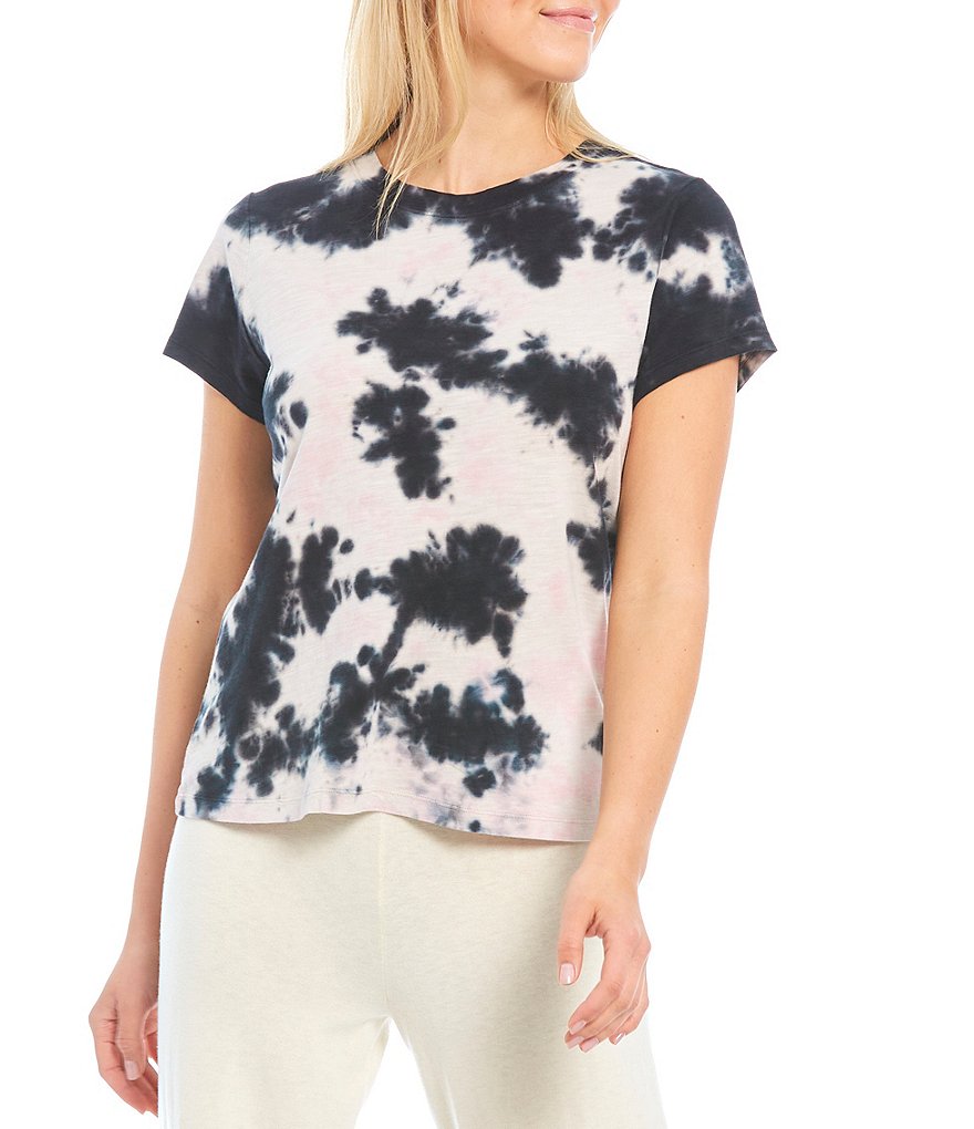 Sanctuary Tie Dye Crew Neck Short Sleeve Perfect Tee