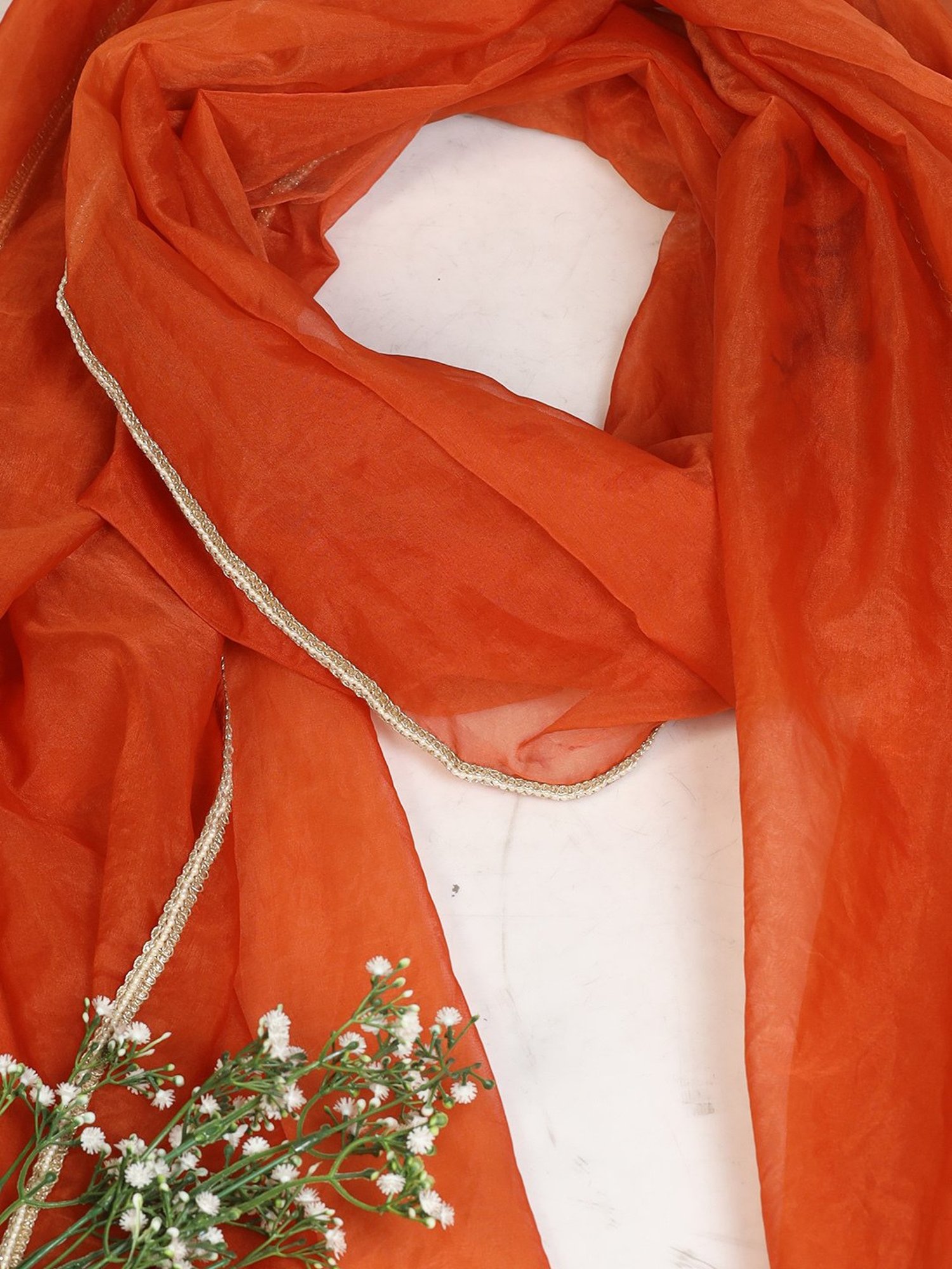 Mustard Orange Dupatta