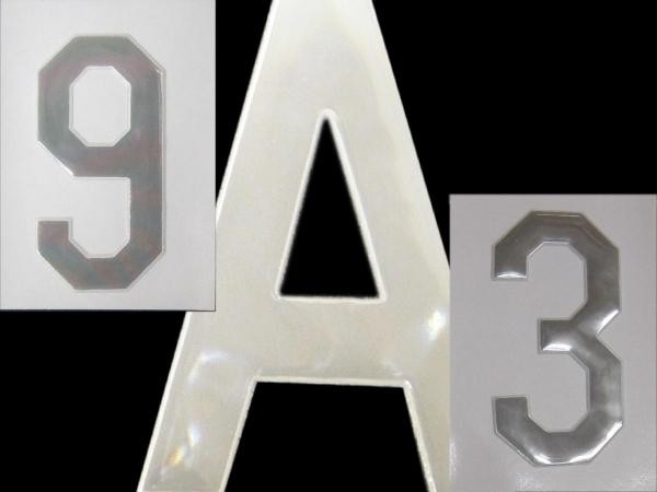 Bright Ideas RN1 Reflective sew on Numbers - 3 numbers