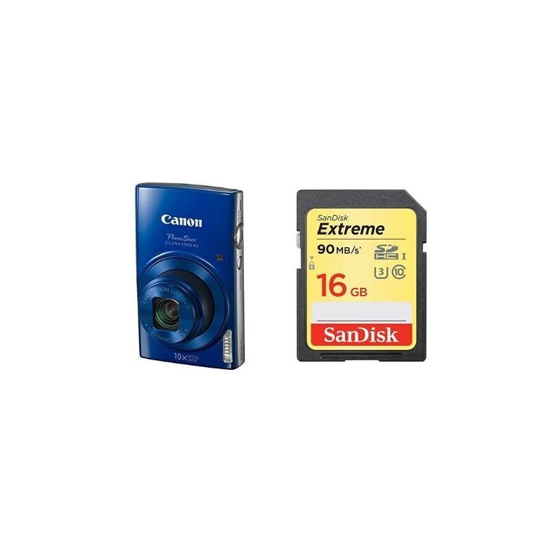 Digital Camera - Wi-Fi & NFC Enabled (Blue) With 16GB Memory Card