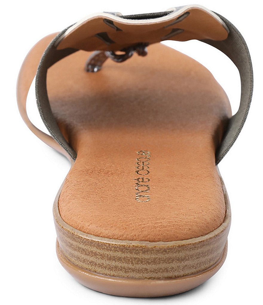 Andre Assous Elise Featherweights&trade; Elastic Leather Thong Sandals