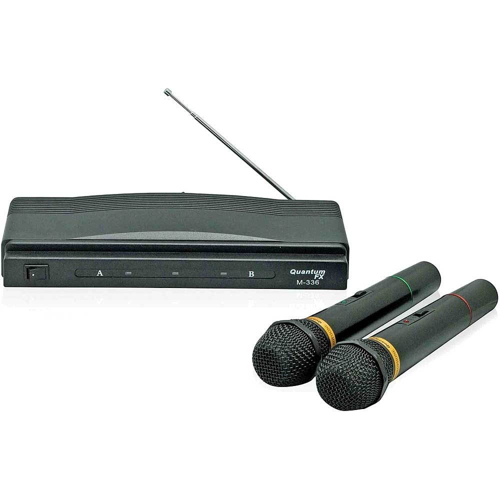 QFX M336 / M-336 / M-336 Twin Pack Wireless Dynamic Professional Microphone