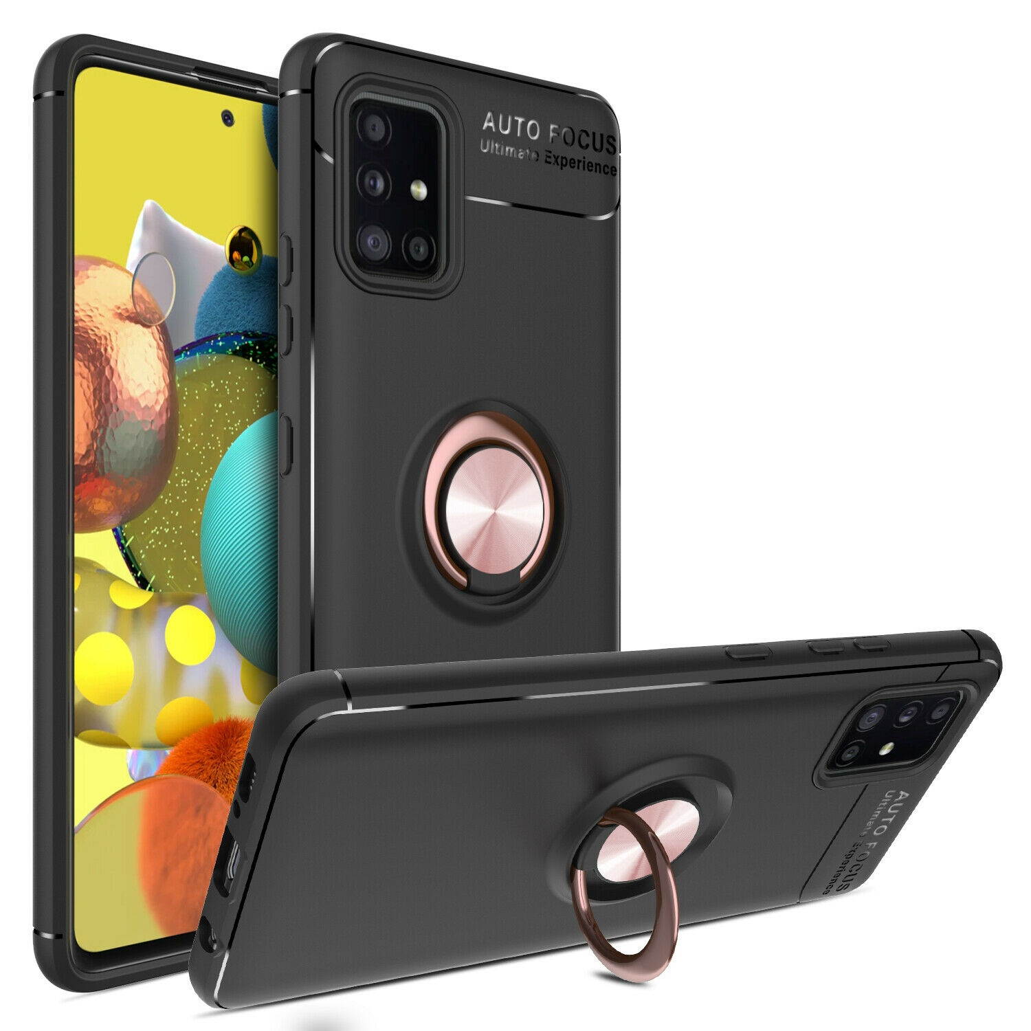 For  Galaxy S20 FE 5GFan Edition Case Ring Stand Cover/Screen Protector