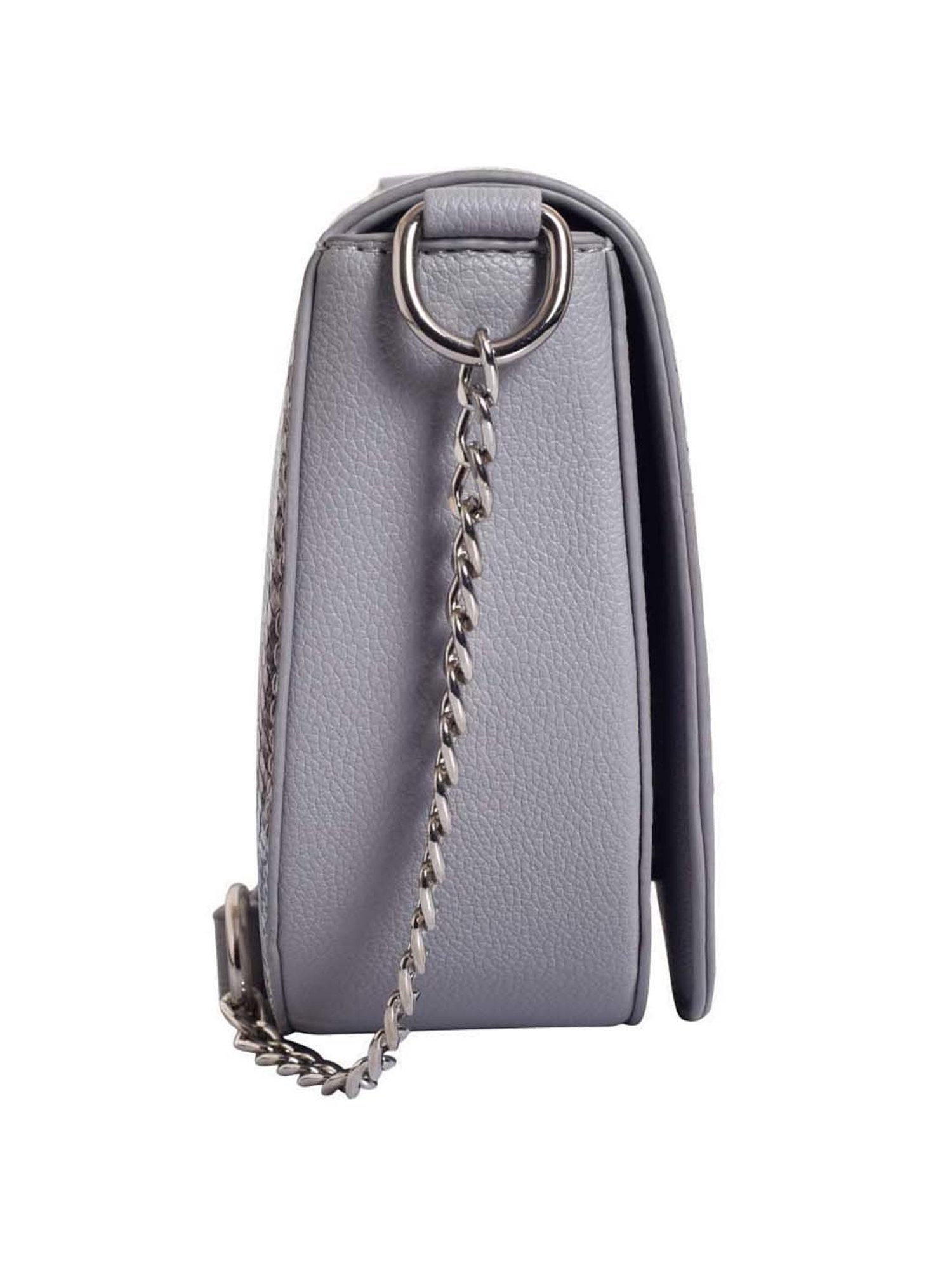 Lino Perros Blue Textured Medium Sling Handbag