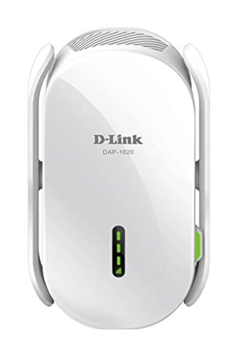 D-Link WiFi Range Extender Plug EXO Mesh AC2000 Dual Band Wireless or Ethernet Port (DAP-1820-US)