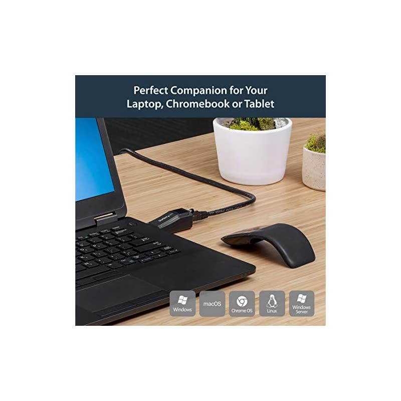 USB 3.0 to Gigabit Ethernet NIC Network Adapter - 10/100/100 Mbps Network Adapter - USB to Ethernet LAN Adapter - USB to RJ45 (USB31000NDS)