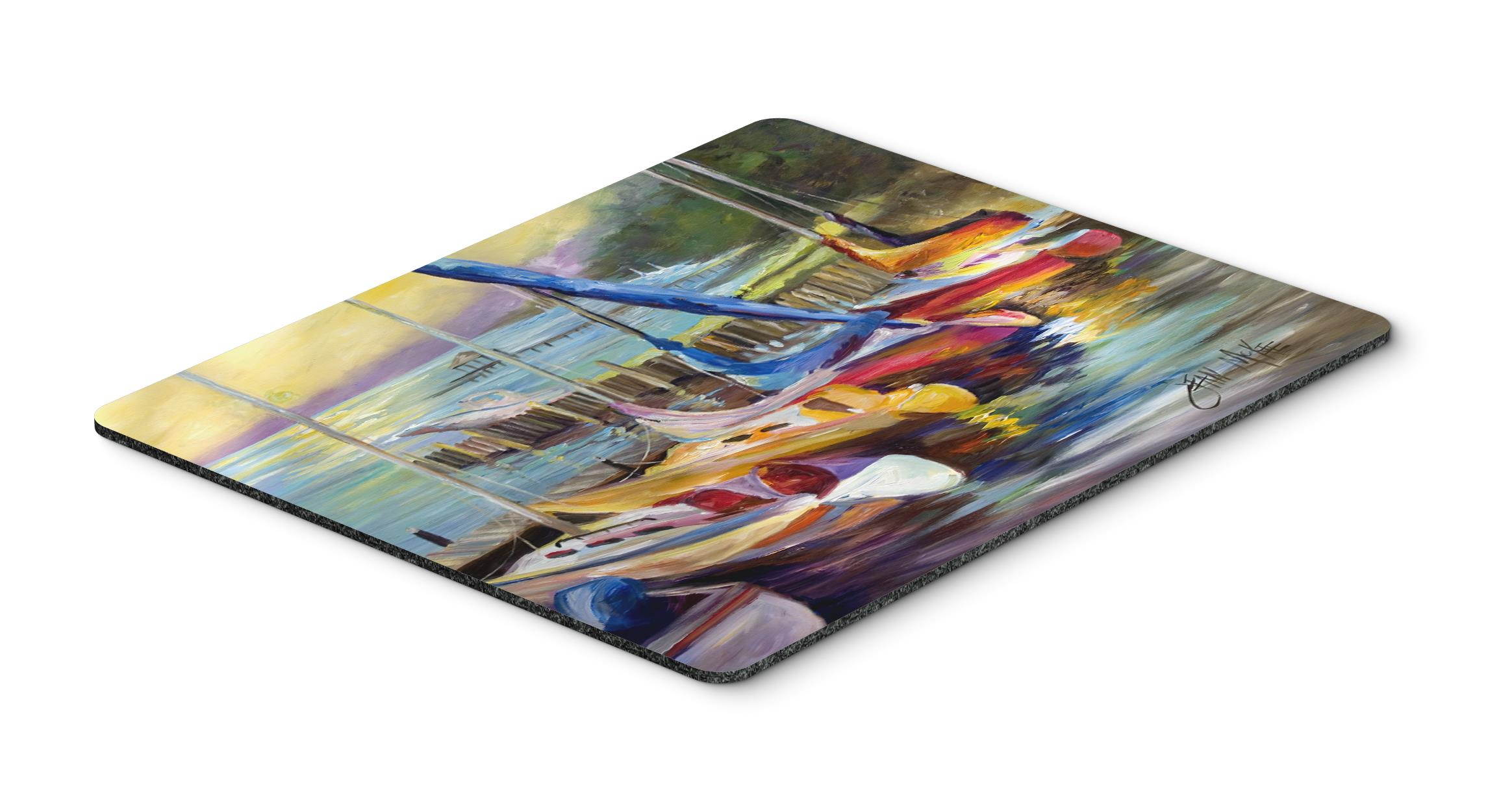 Sailboats at sunset Mouse Pad, Hot Pad or Trivet JMK1036MP