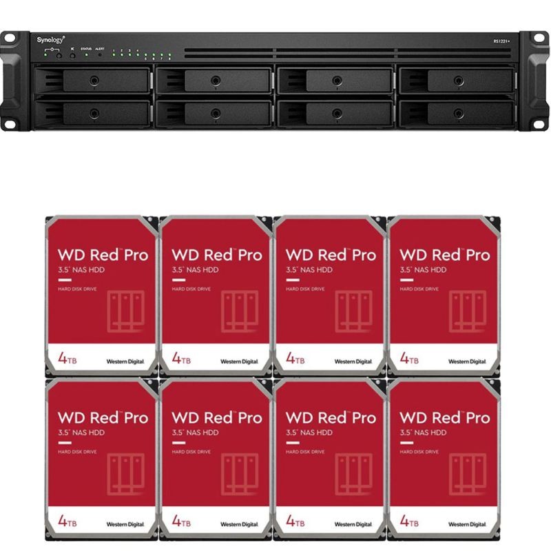 Synology RS1221+ RackStation with 4GB RAM and 112TB (8 x 14TB) of Western Digital RED PRO NAS Drives Fully Assembled and Tested By CustomTechSales