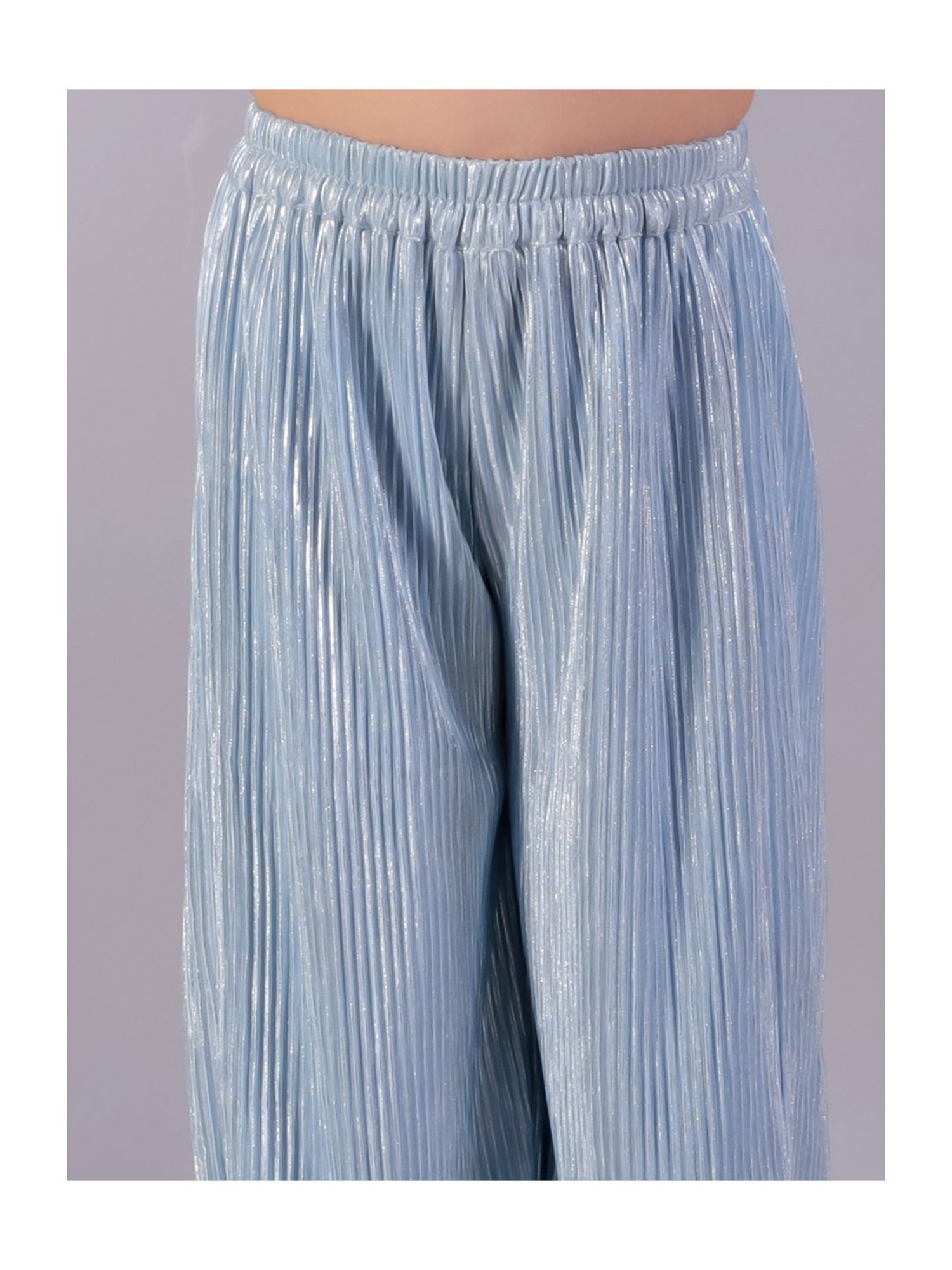 Peppermint Kids Purple & White Floral Print Top with Culottes