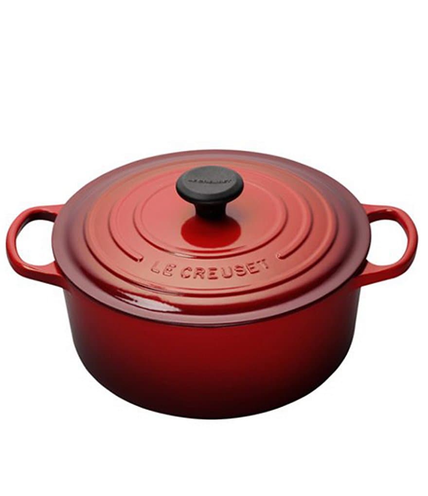 Le Creuset Signature 5.5-Quart Round Enameled Cast Iron Dutch Oven