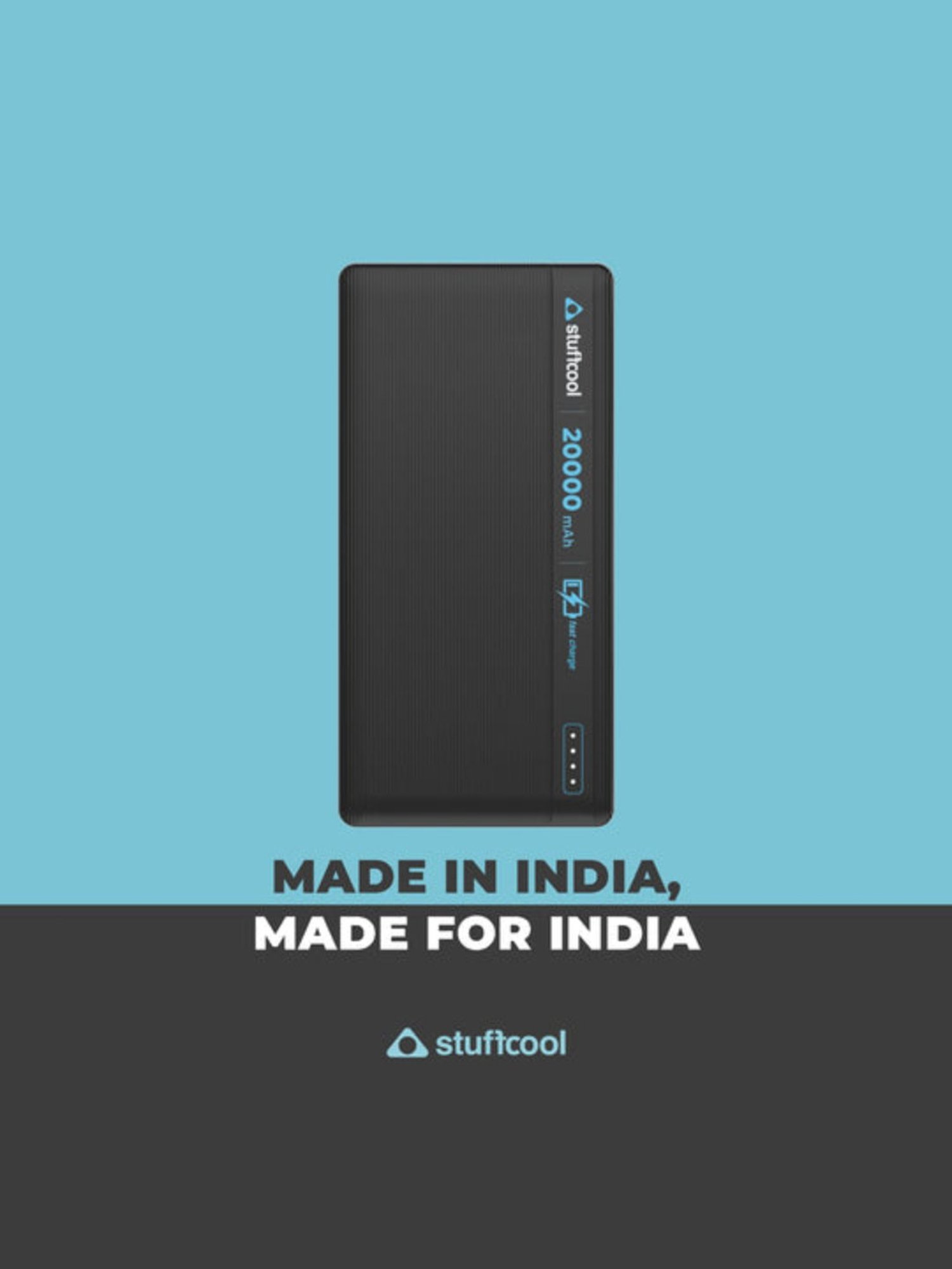 Stuffcool Major Plus 20000mAh 20W PD Powerbank (Black)