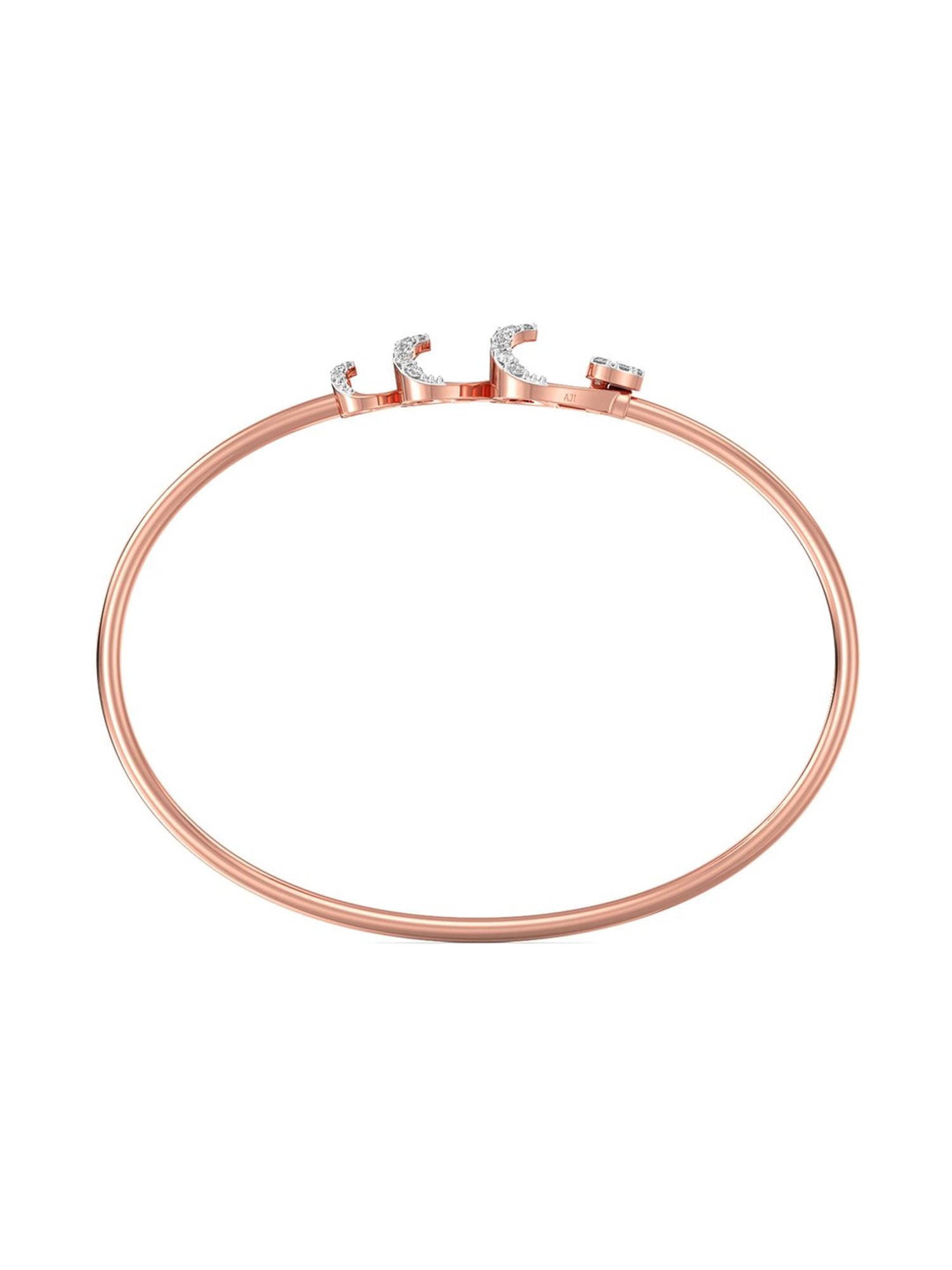 Mia by Tanishq Cupid Charm 14k Gold & Diamond Bracelet for Women