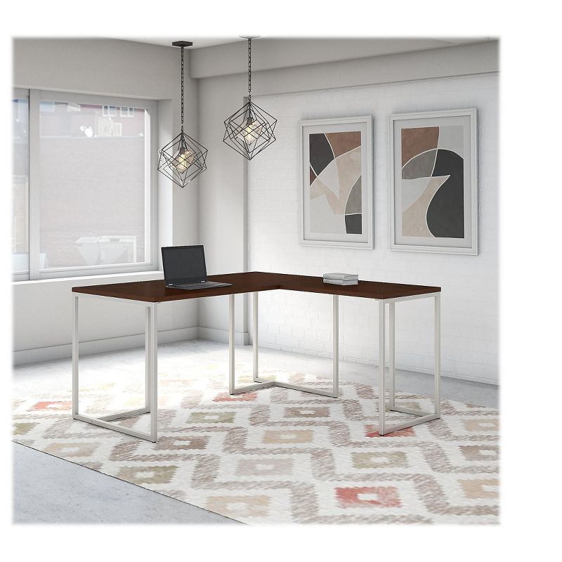 Office by kathy ireland Method 60 L-Shaped Desk w/30 Return Century Walnut MTH004CW