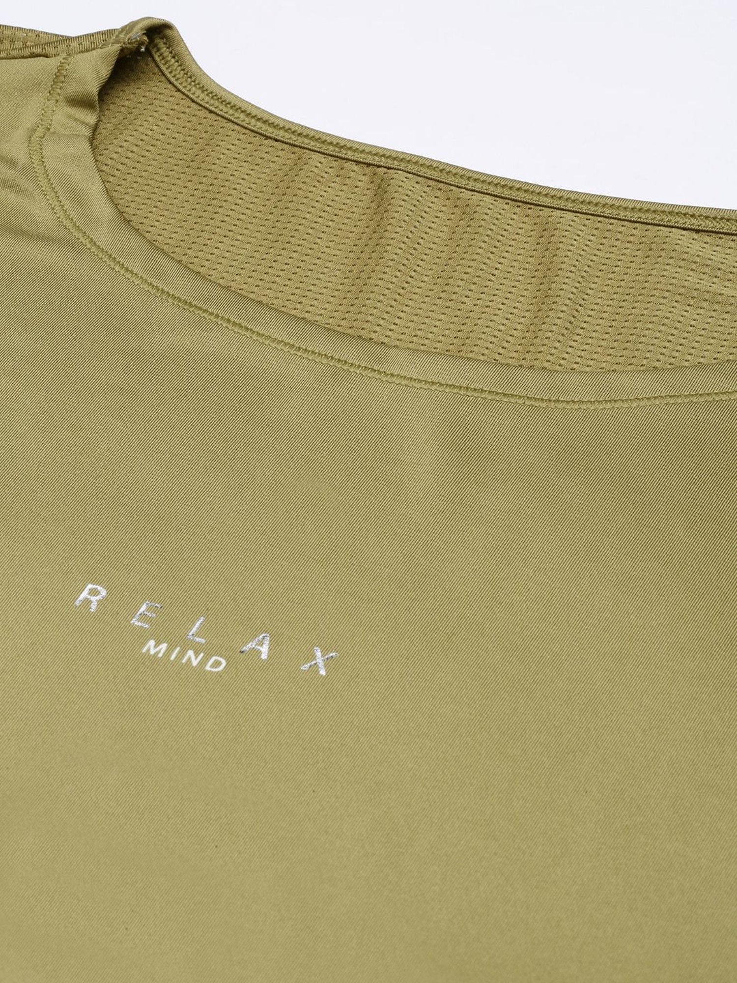 Enamor Green Graphic Print Sports T-Shirt