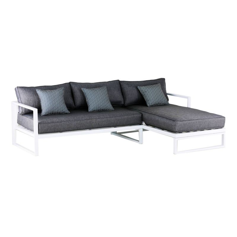 Paloma Outdoor Sectional - White - Adore Decor