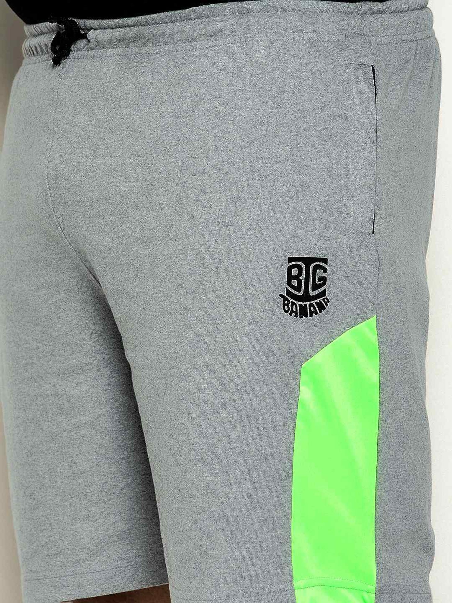 Bigbanana Grey Regular Fit Printed Shorts