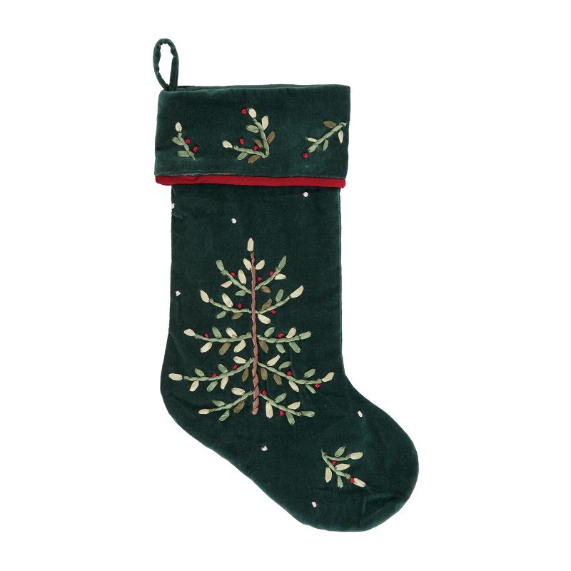 C&F Home Christmas Tree Ribbon Stocking