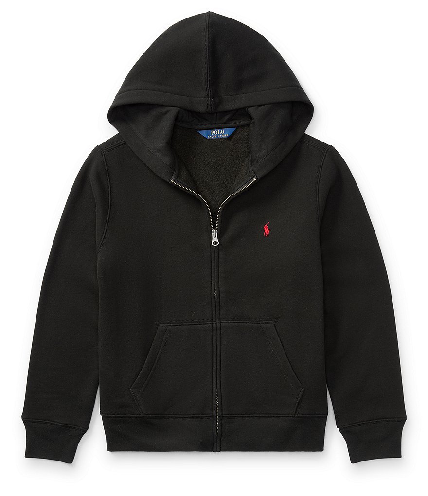 Guess Big Boys 8-16 Long-Sleeve Guess Logo Color-Block Fleece Pull-Over Hoodie