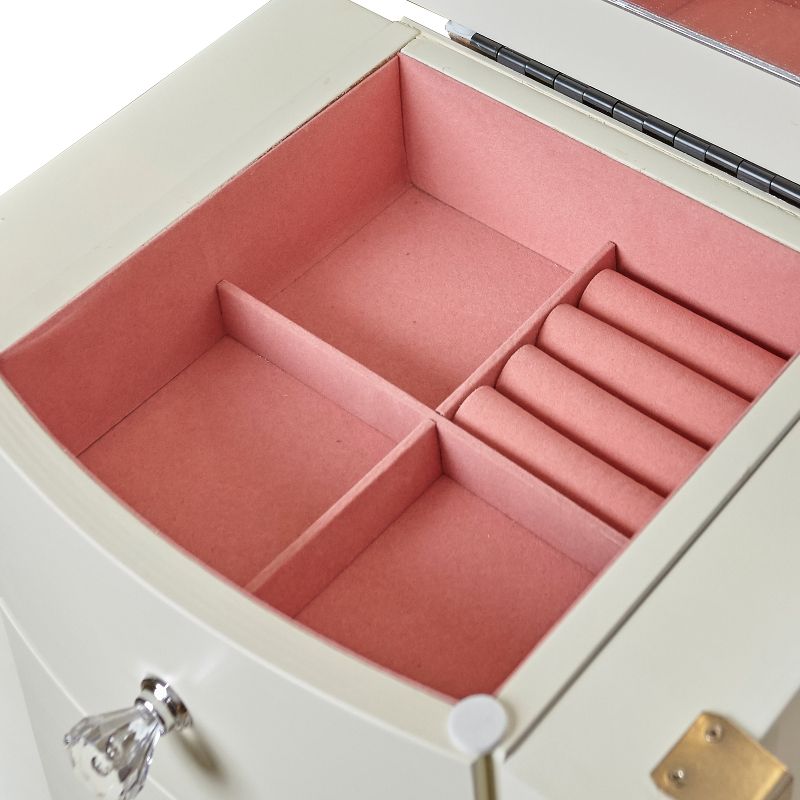 Lola Cheval Mirror/Jewelry Wardrobe Black - Powell Company