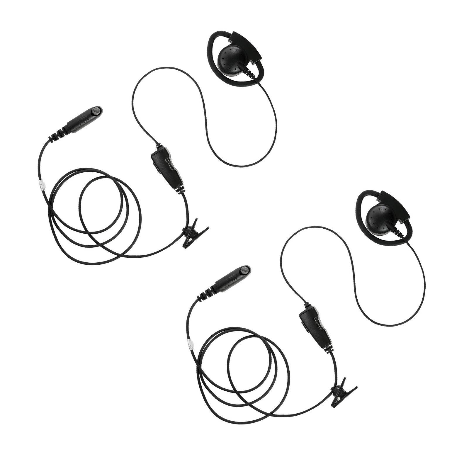 2 pcs Multi Pin Radio D-Sharp Earhanger PTT for Motorola GP628 Plus GP638 Plus