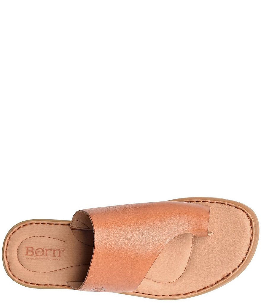 Born Inti Leather Toe Ring Sandals