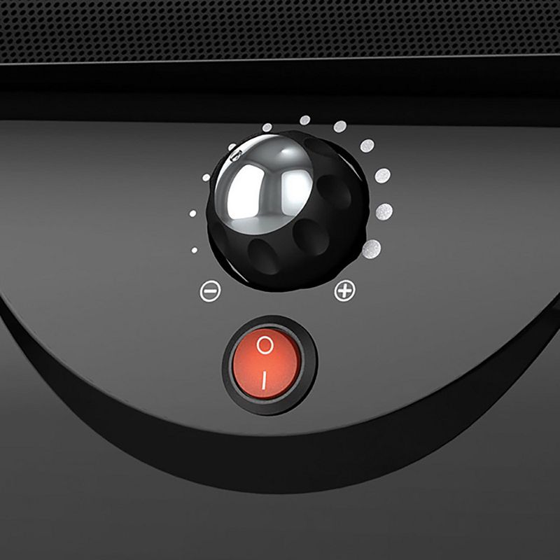 Lasko WC14812 1500 Watt Corded Electric Portable Automatic Airflow Fan Forced Air Space Heater with Overheat Protection, Black