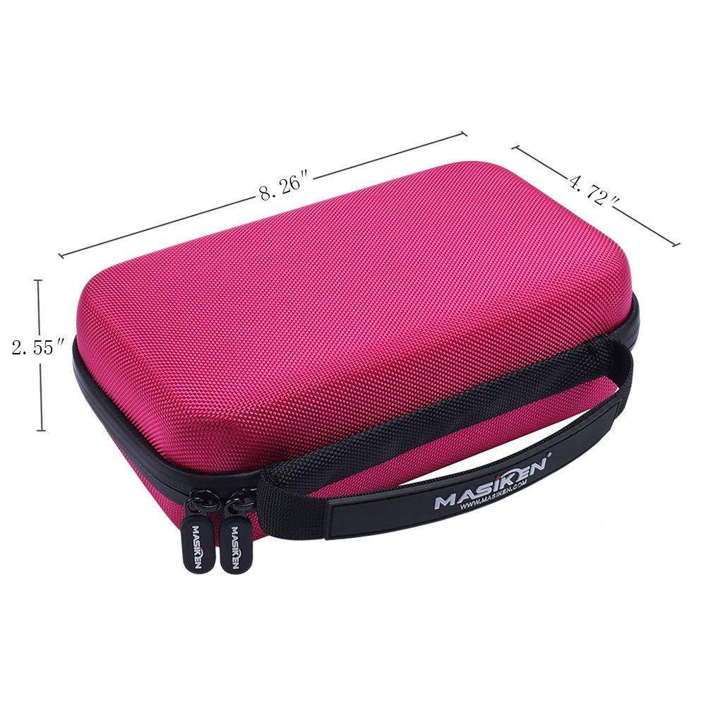 Big Capacity Multifunction Pencil Case - MASiKEN Hard Stationery Pencil Pen Case Storage Bag Pouch (Pink)