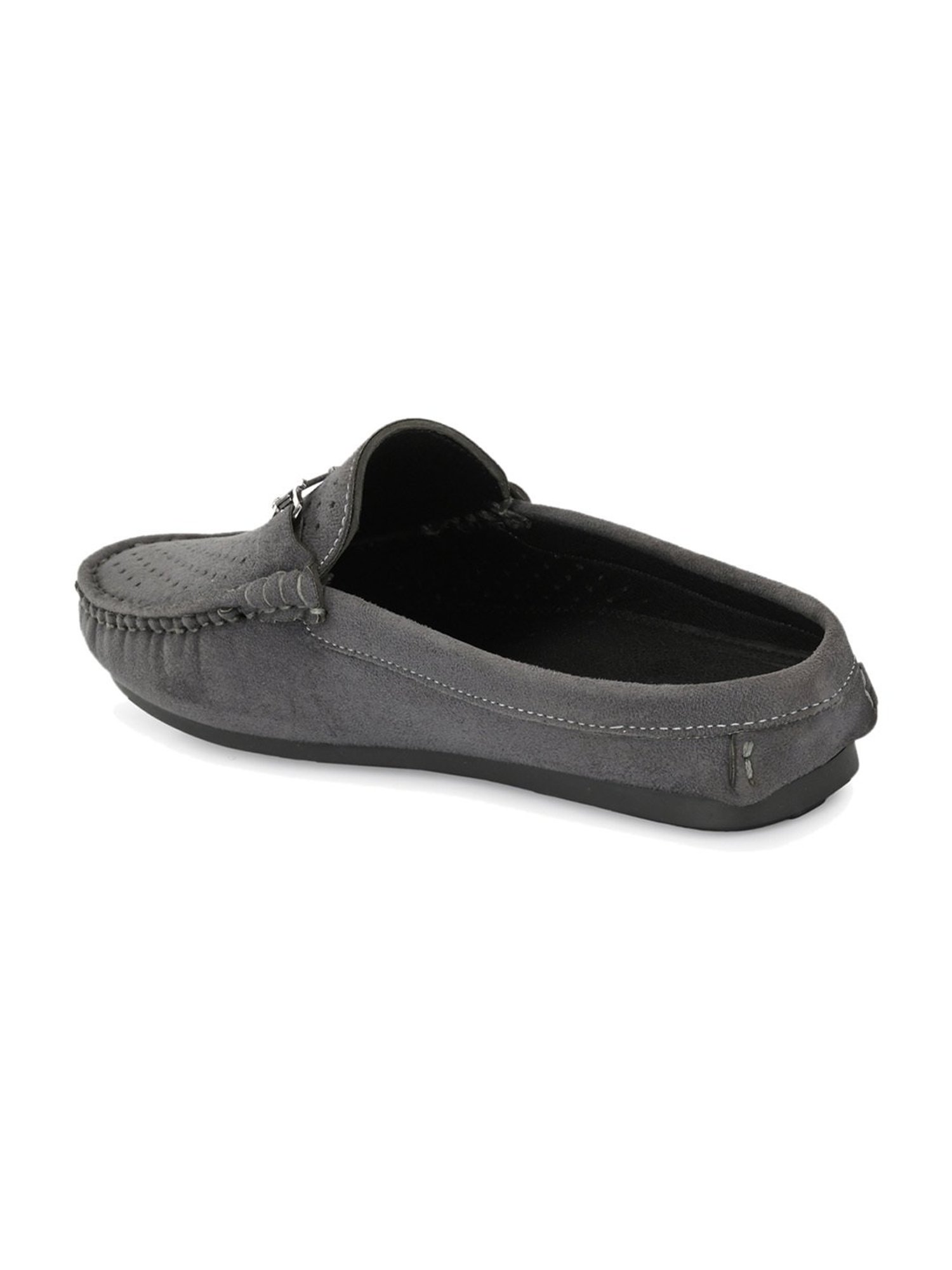 El Paso Men's Grey Mule Shoes
