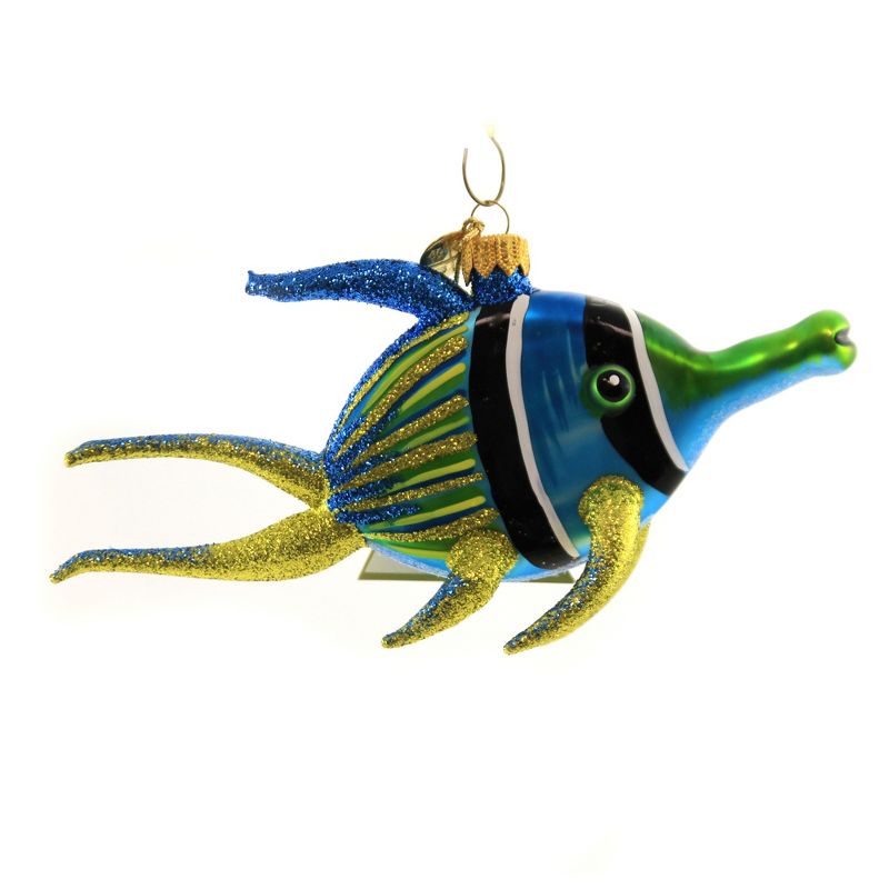 Morawski 3.5" Blue Angelfish Ornamen Fish Ocean Sea  -  Tree Ornaments