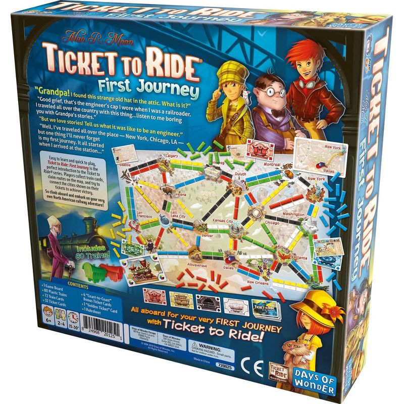 Ticket to Ride First Journey Board Game