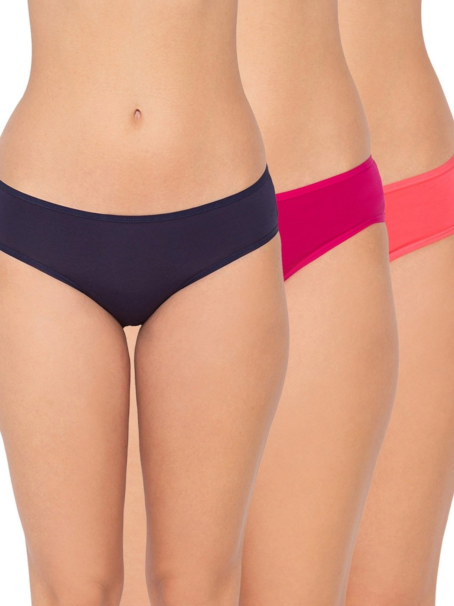 Candyskin Multicolor Cotton Bikini Panty (Pack Of 3)