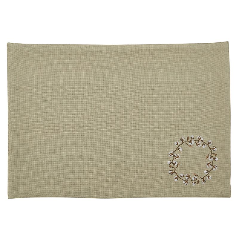 Park Designs Cotton Wreath Placemat Set - Beige