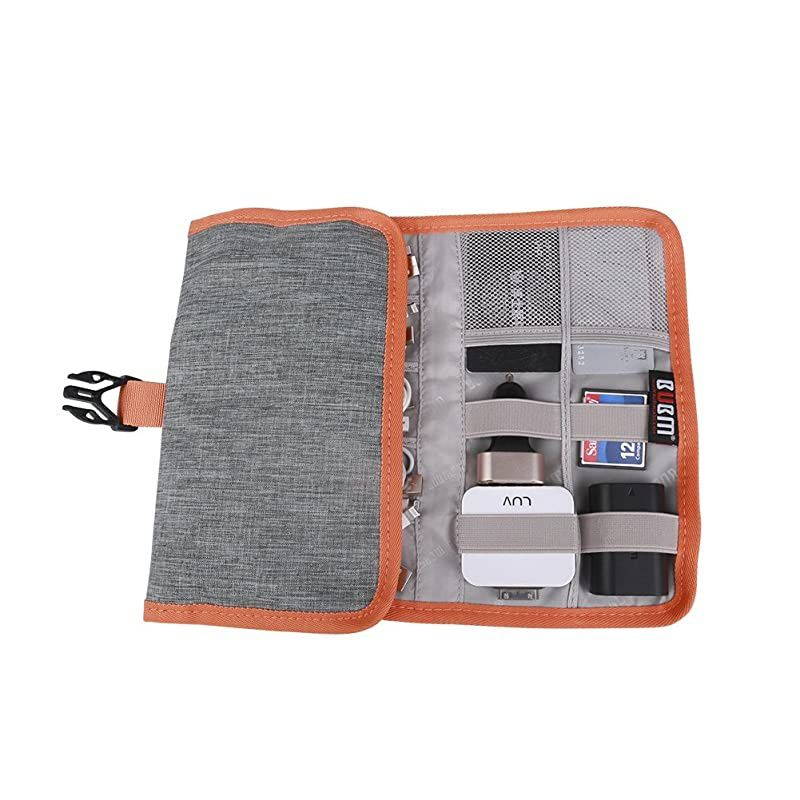 Travel Organizer  Cable BagUSB Drive Shuttle CaseElectronics Accessory OrganizerGrey